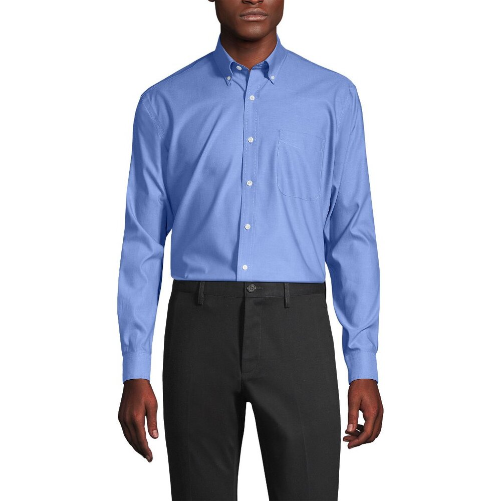 NWT Lands' End | Men's Tailored Fit No Iron Long-Sleeved Shirt | 15-33